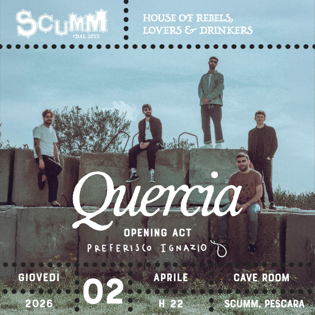 QUERCIA live @Scumm Cave Room