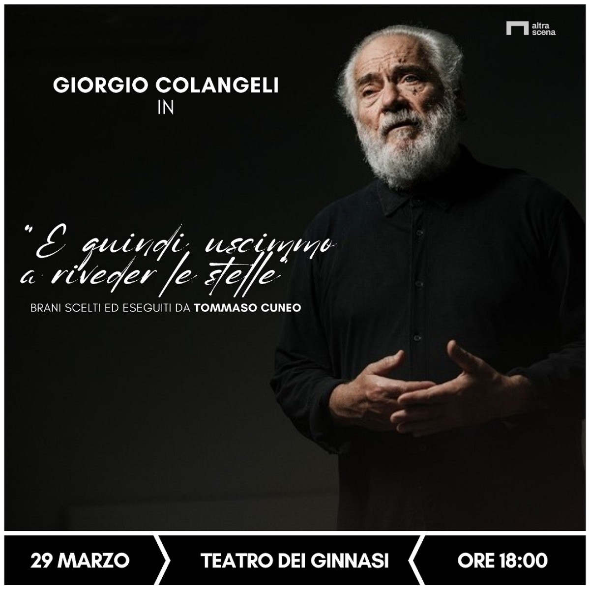 E QUINDI USCIMMO A RIVEDER LE STELLE