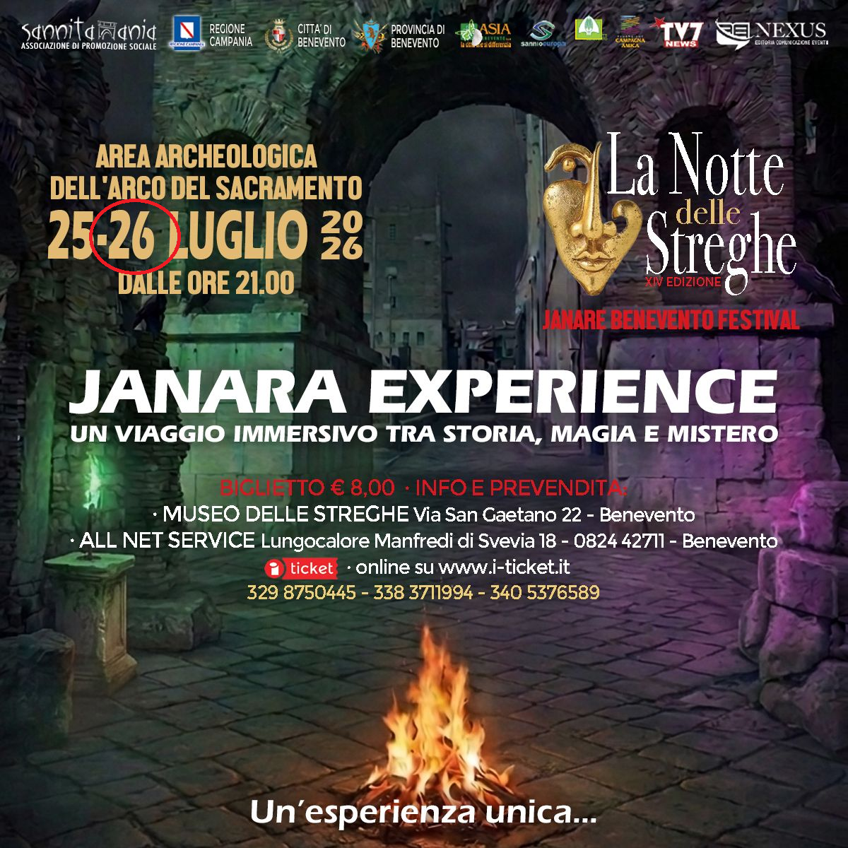 NOTTE DELLE STREGHE - JANARE EXPERIENCE