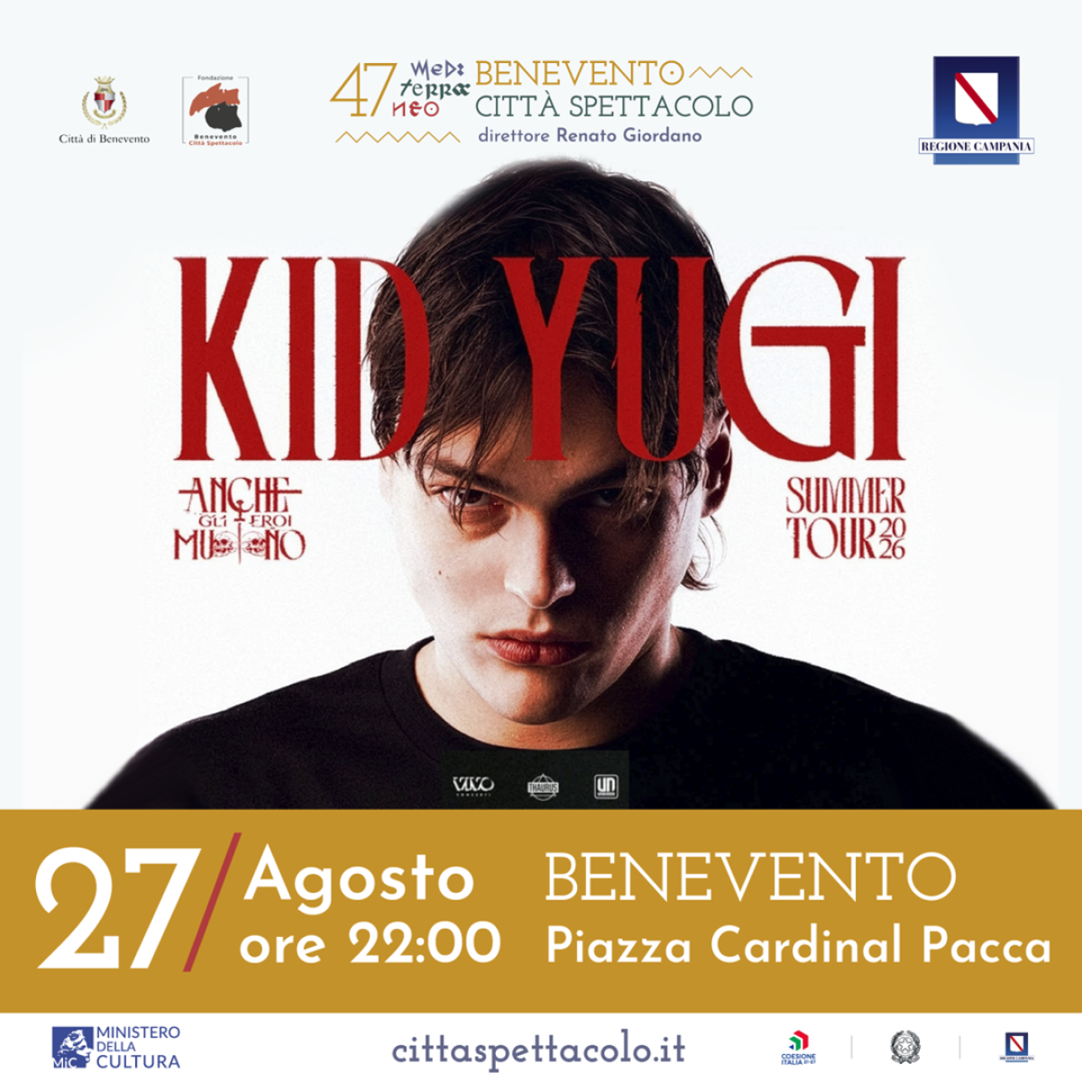 KID YUGI - ANCHE GLI EROI MUOIONO - SUMMER TOUR 2026