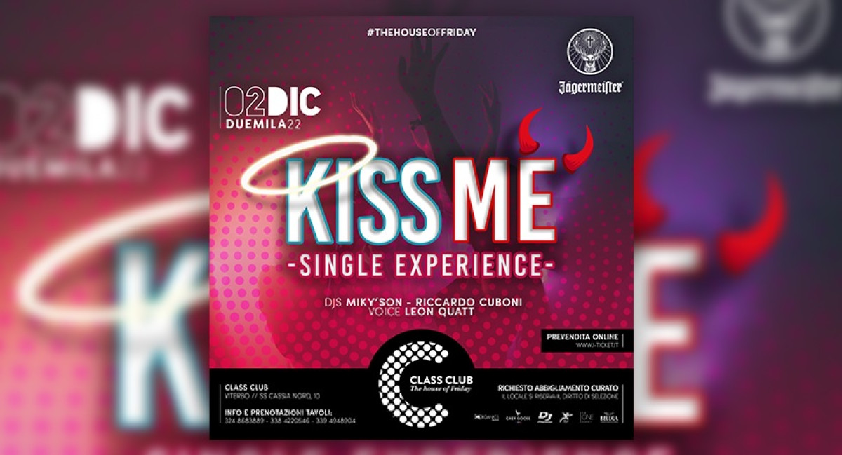 VEN 02 DIC | KISS ME