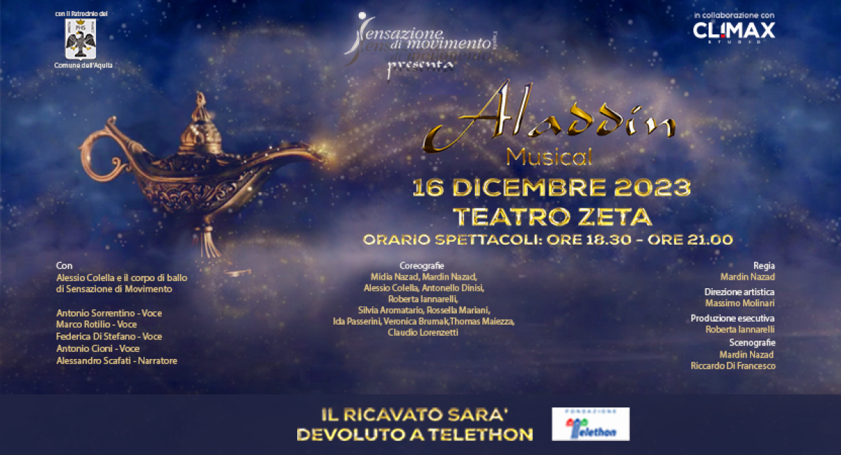 MUSICAL ALADDIN per TELETHON | H. 18:30