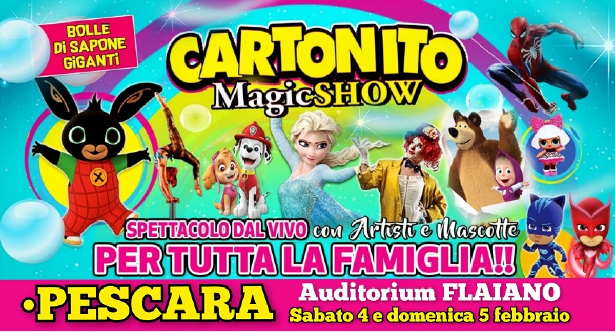 CARTONITO MAGIC SHOW | h 17:30 PE 05/02