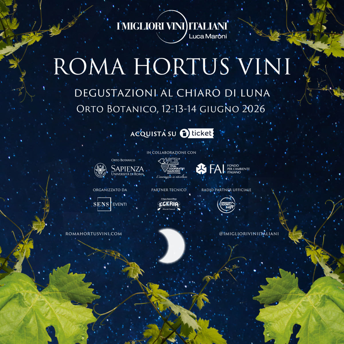 ROMA HORTUS VINI 2026 - codici promozionali