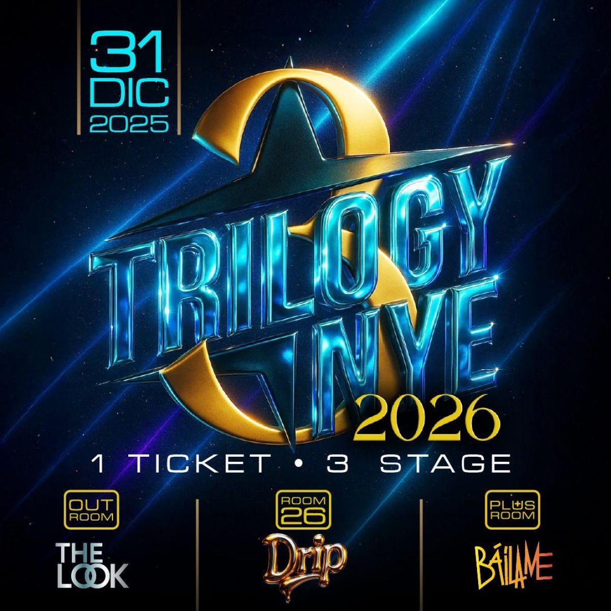 CAPODANNO 2026 - TRILOGY NYE @ ROOM26