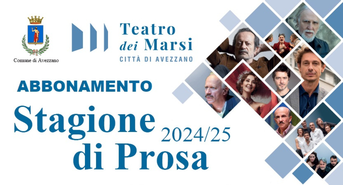 STAGIONE PROSA 2024/2025 - ABBONAMENTO