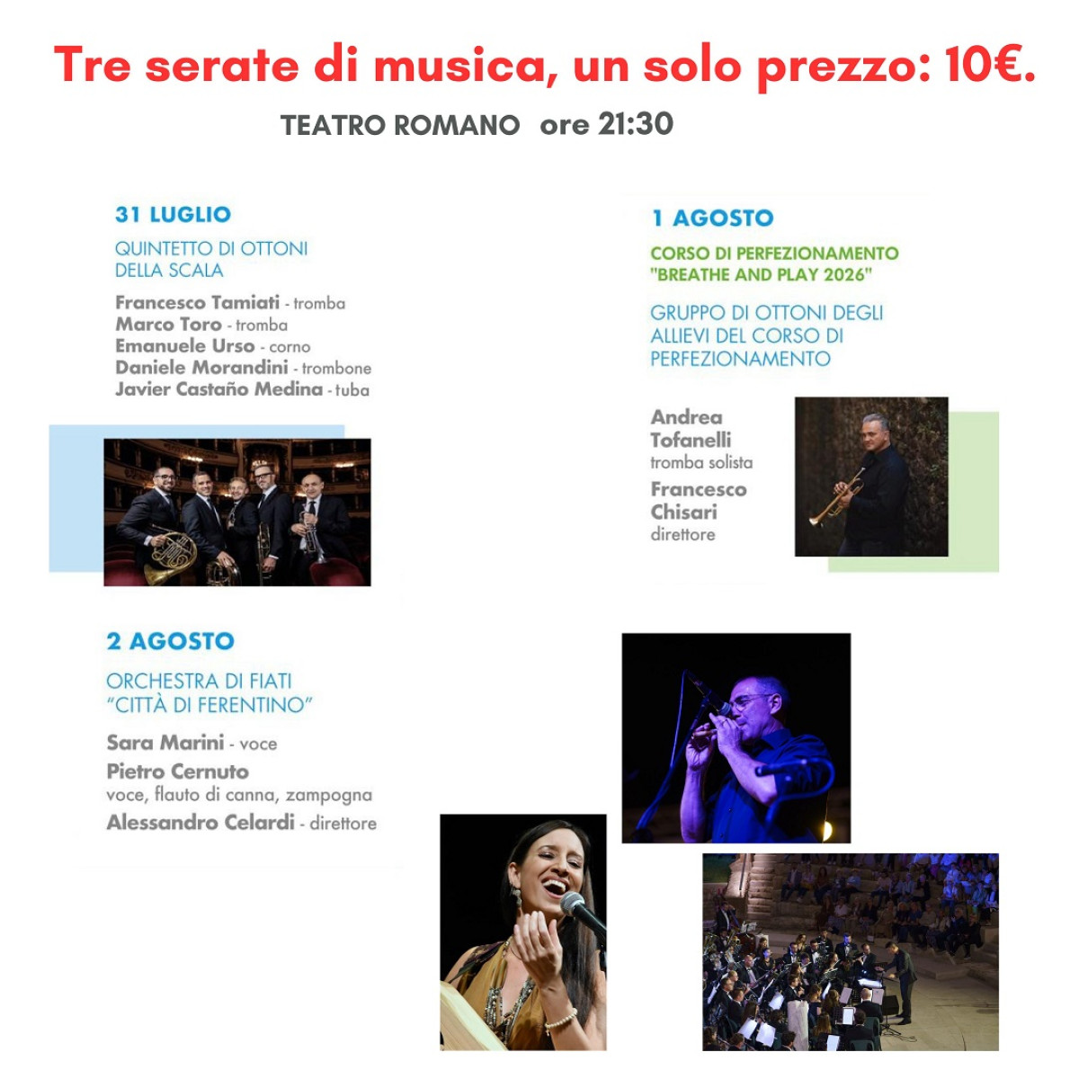 MINI ABBONAMENTO 3 EVENTI - FERENTINO
