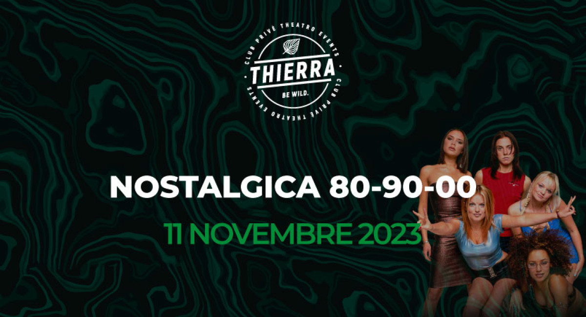 SAB 11 NOV | NOSTALGICA 80 - 90 - 00