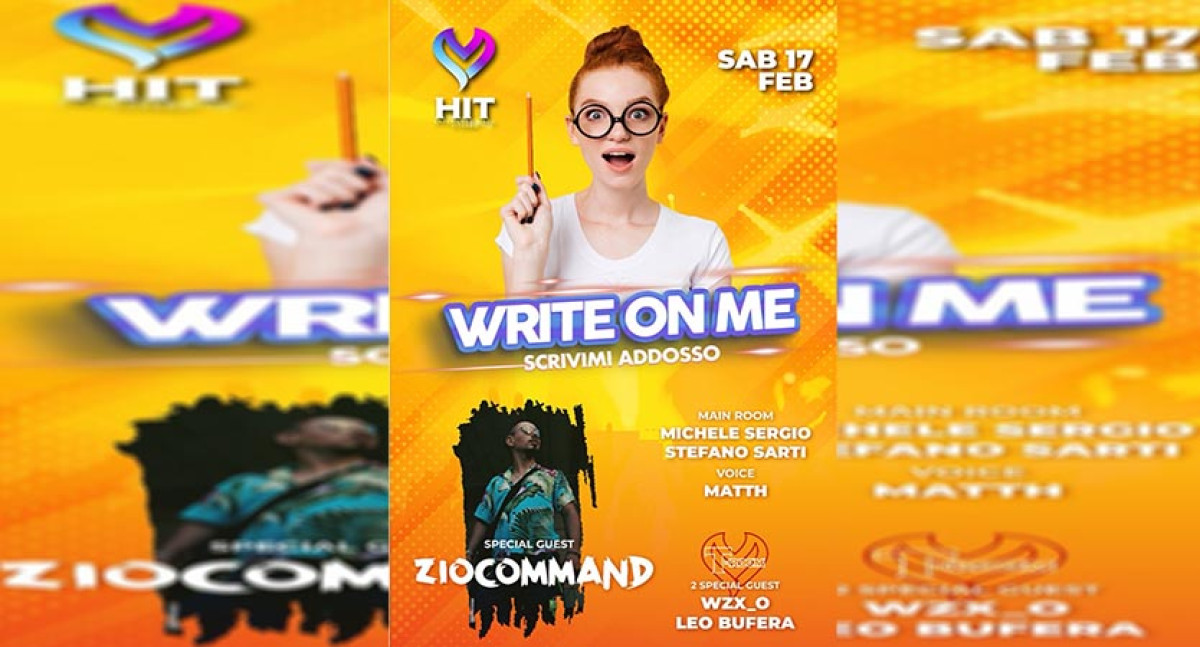 WRITE ON ME - SCRIVIMI ADDOSSO