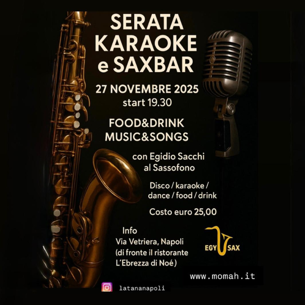 SERATA KARAOKE e SAXBAR