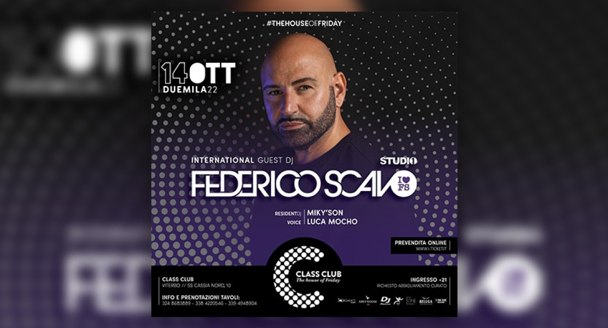 VEN 14OTT | FEDERICO SCAVO