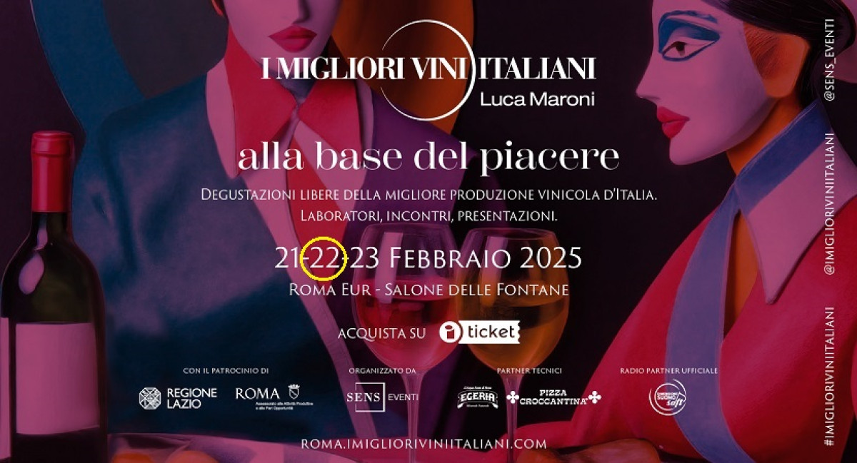 I MIGLIORI VINI ITALIANI - ROMA 2025 | Sab 22/02