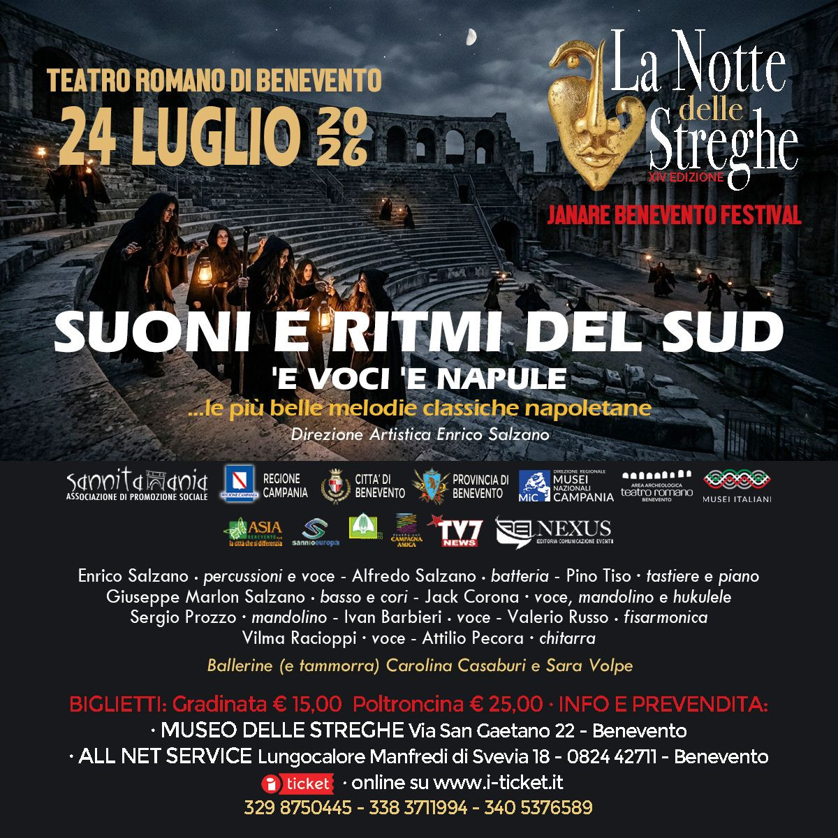 NOTTE DELLE STREGHE - SUONI E RITMI DEL SUD