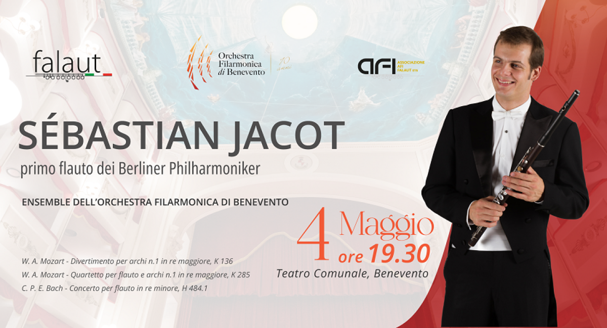 Sébastian Jacot - flauto Ensemble dell’Orchestra Filarmonica di Benevento