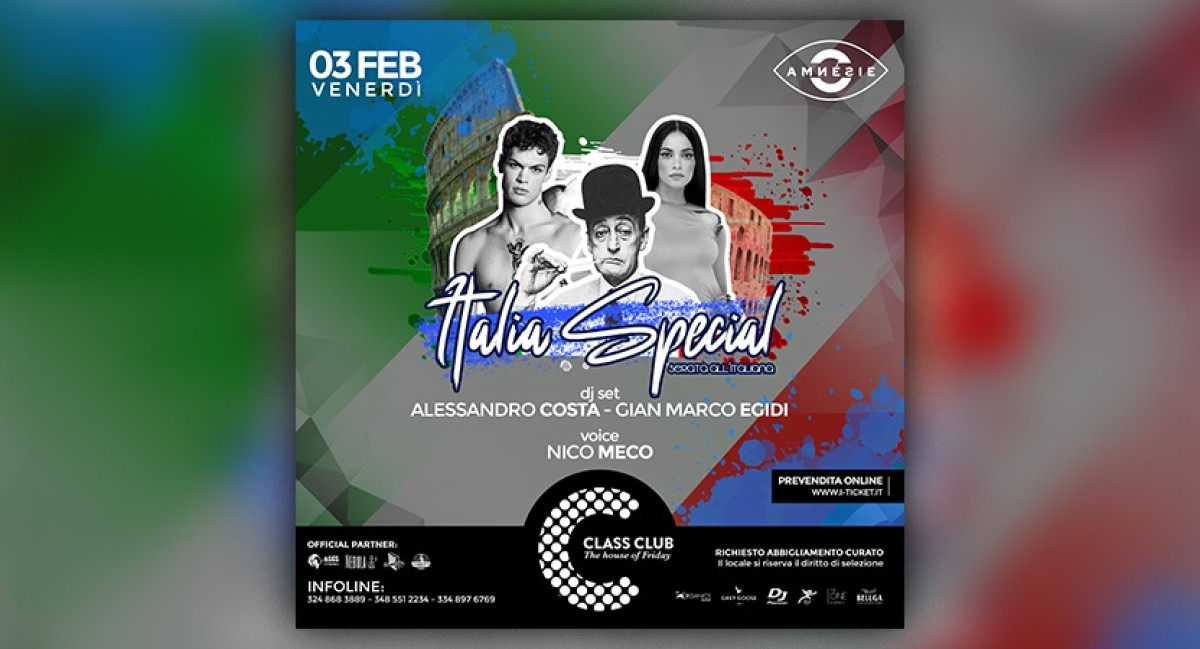 VEN 3 FEB | ITALIA SPECIAL