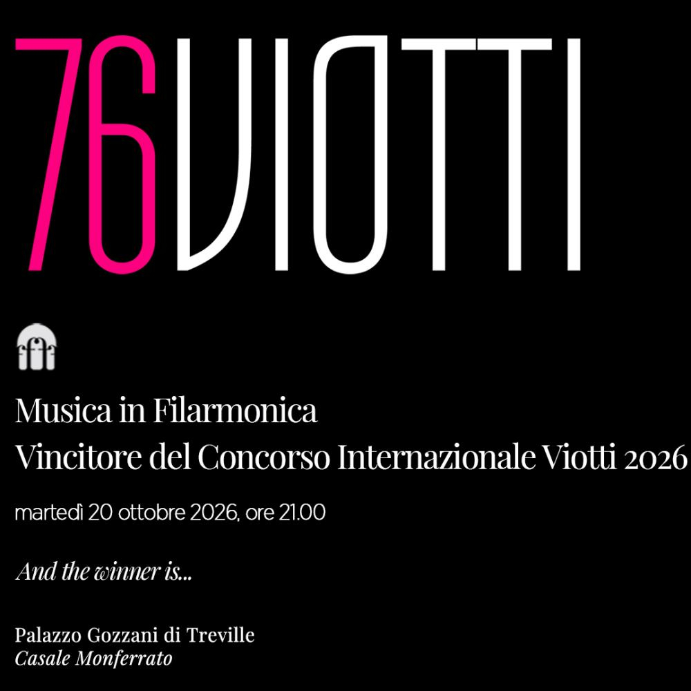 Vincitore del Concorso Internazionale Viotti