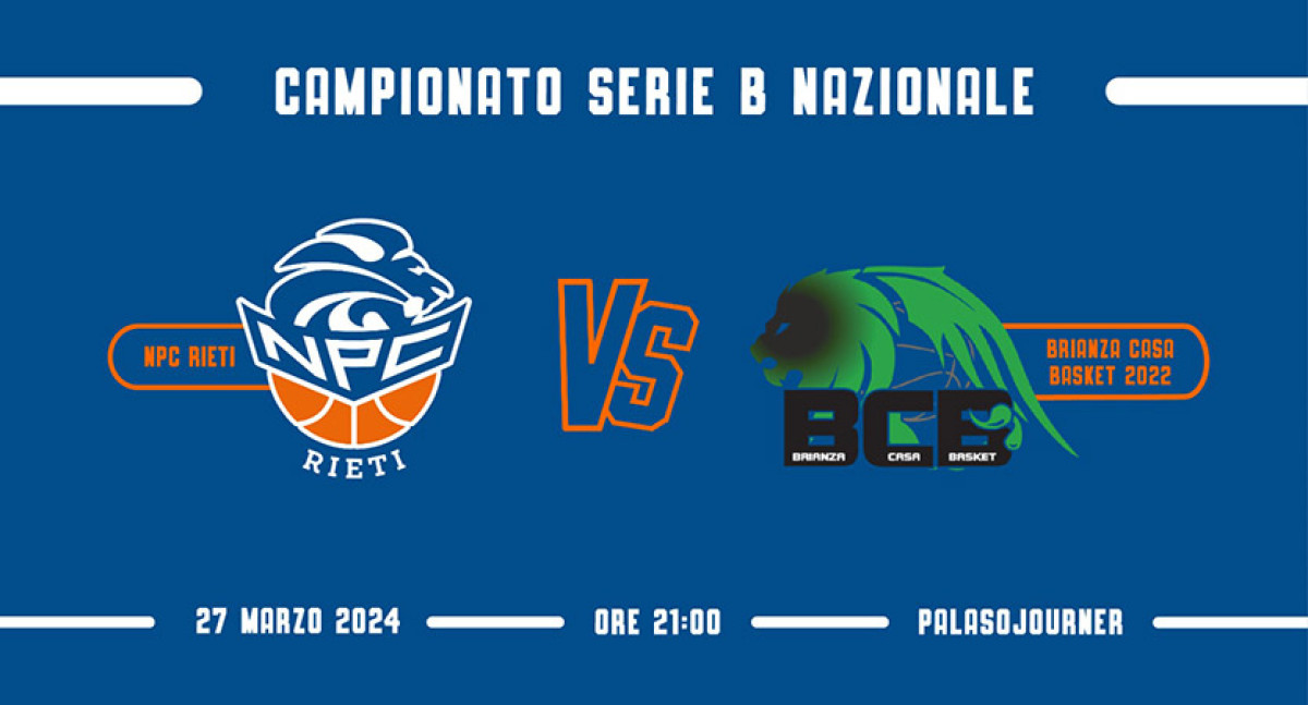 NPC RIETI VS BRIANZA CASA BASKET
