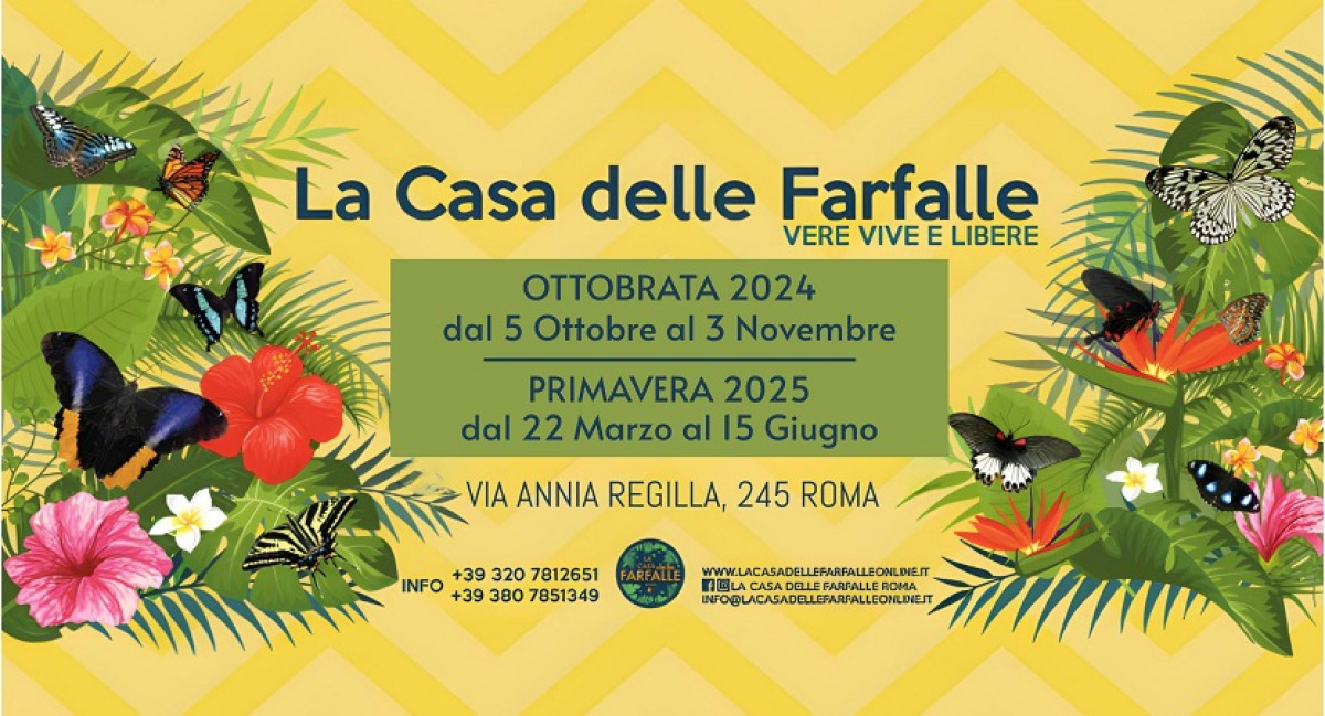 LA CASA DELLE FARFALLE | Sab 26/10