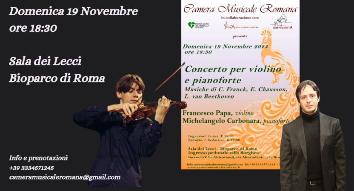 Concerto per violino e pianoforte - Francesco Papa e Michelangelo Carbonara