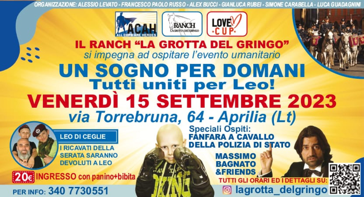 UN SOGNO PER DOMANI. Tutti uniti per Leo!