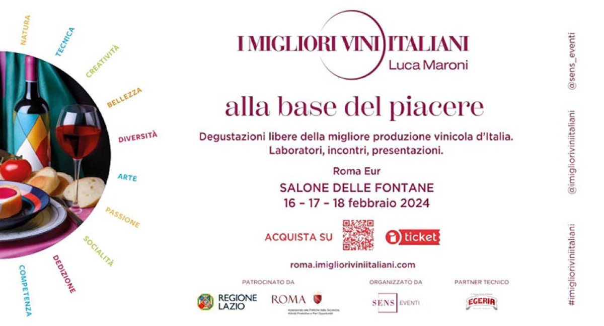 I MIGLIORI VINI ITALIANI - ROMA 2024 | Sab 17/02