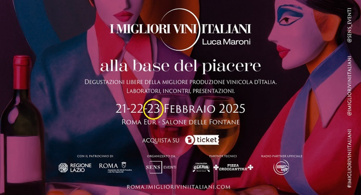 I MIGLIORI VINI ITALIANI - ROMA 2025 | Dom 23/02