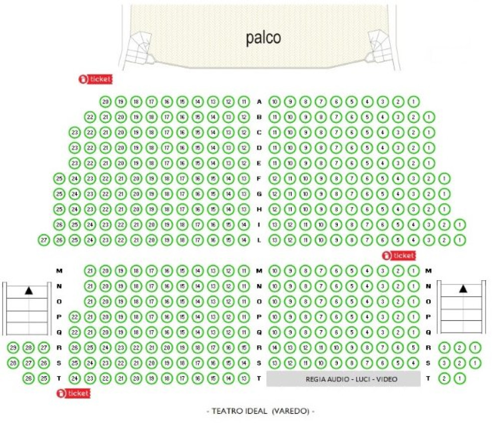 TEATRO IDEAL VAREDO - PIANTA POSTI