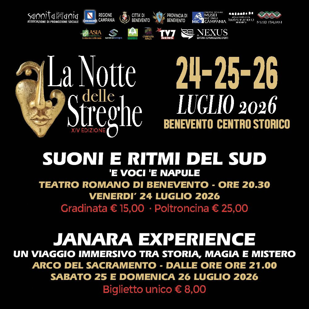 LA NOTTE DELLE STREGHE 2026