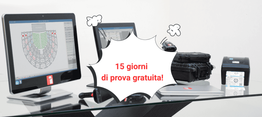 Prova gratuitamente la nostra piattaforma di biglietteria