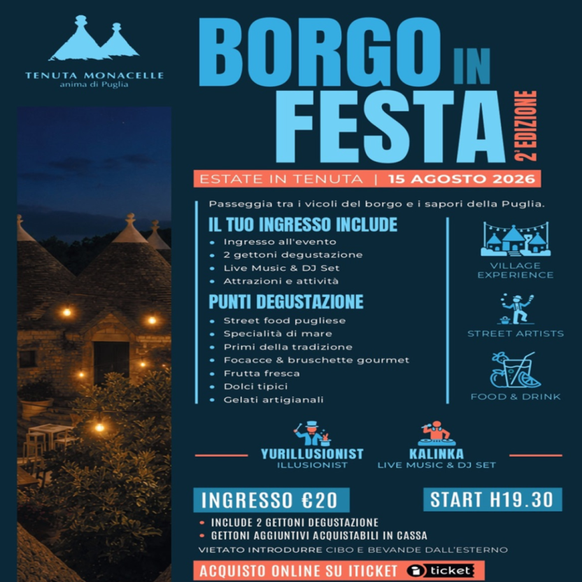 BORGO IN FESTA – FERRAGOSTO TRA I TRULLI